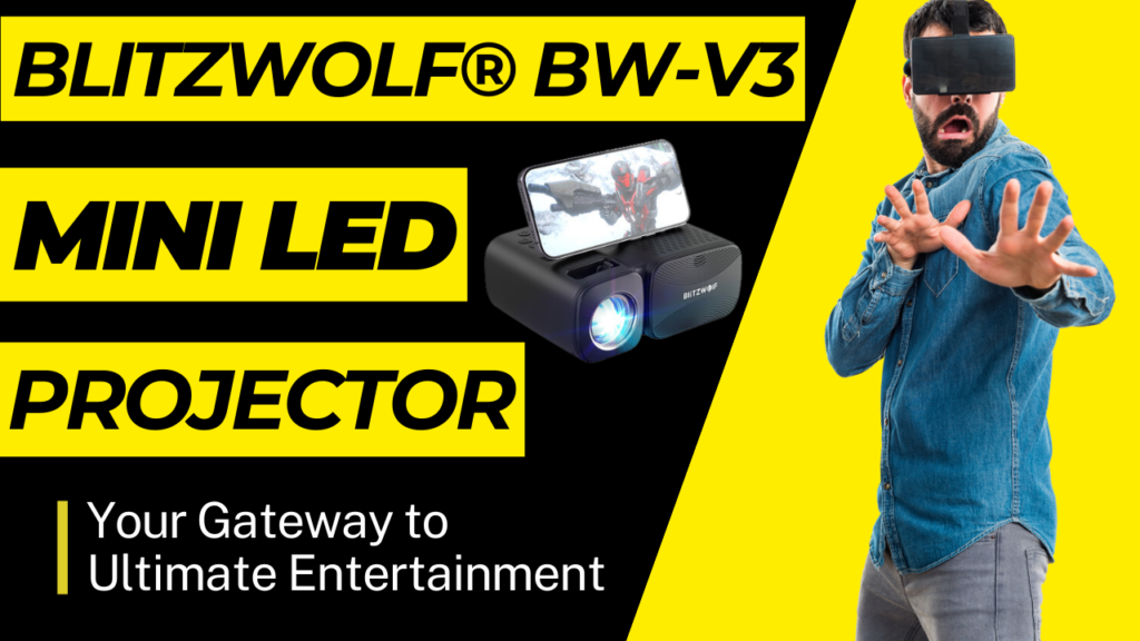 BlitzWolf® BW-V3 Mini LED Projector